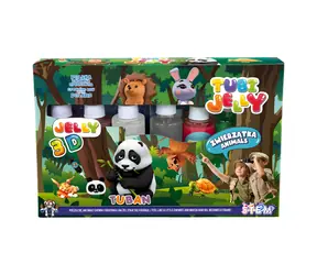 Zestaw kreatywny Tuban Jelly Animals Tubi XL / 6 kolorowych żelków / figurki żelowe 3D