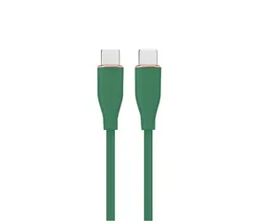Kabel USB-C (M) - USB-C (M) 1,5 m zielony / Kabel / Ładowanie i transmisja danych