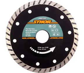 Tarcza diamentowa STHOR turbo 125x7,0x2,1x22,2 mm / Tarcza tnąca / Turbo / 125 mm