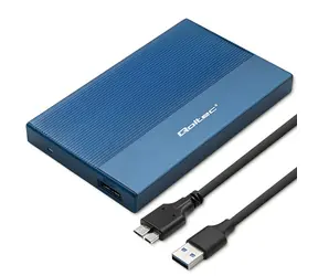 Pudełko zewnętrzne na dysk SATA 2,5" niebieskie / Pudełko na dysk / USB 3.0 / do 2 TB