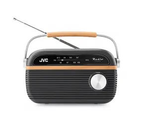 JVC RA-E215G szary / Radio przenośne / FM / 2W / zasilane z baterii i sieci