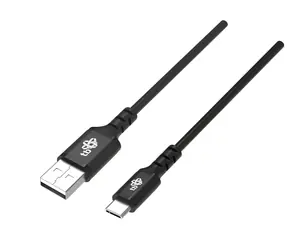 USB-C - USB-C czarny / Kabel / silikonowy / 1,5 m