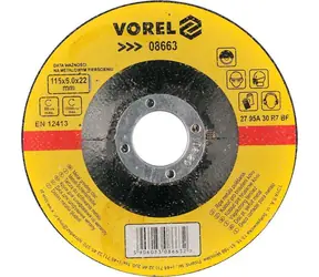Vorel Ściernica do metalu 115x22x6,0 mm wypukła / Ściernica / 115x22 mm / Wypukła