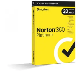 360 Platinum 100 GB / Oprogramowanie antywirusowe / 20 urządzeń / 1 rok / Pudełko