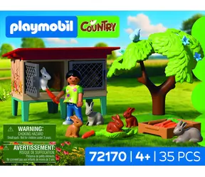 Playmobil Zestaw konstrukcyjny Country 72170 Chatka/gospodarstwo dla królików