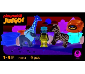 Playmobil Zestaw konstrukcyjny JUNIOR Pociąg ze zwierzętami 72084 / od 18 miesięcy