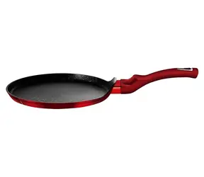 BERLINGERHAUS Burgundy Metallic Line 28 cm / Patelnia do naleśników / Powierzchnia marmurowa