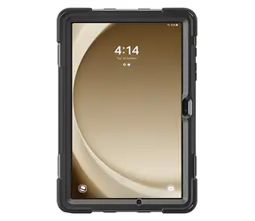 4smarts Rugged Case Grip do Samsung Galaxy Tab A9+, czarne / Wytrzymałe etui z uchwytem / Wzmocnione rogi