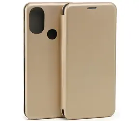 Beline Book Magnetic do Motorola Moto Edge 30 złoty / Etui na książkę / Stojak / Kieszeń na kartę