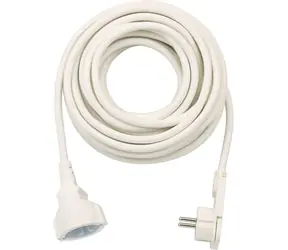Przedłużacz Brennenstuhl 10 m biały / Przedłużacz / Wtyczka kątowa płaska / Uziemienie / 230 V