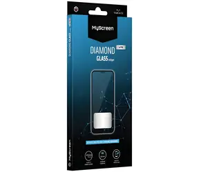 MyScreen Diamond Glass edge Lite FG Alcatel 1B 2020/2022 czarne / Szkło ochronne / Twardość 9H / Klejenie na całej powierzchni
