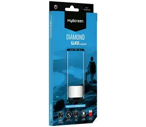 MyScreen Diamond Glass Edge 3D czarny / Szkło hartowane / Motorola Moto G85 5G / 9H / 0,33 mm