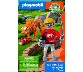 Playmobil 72089 Tygrys i gość / Zestaw konstrukcyjny