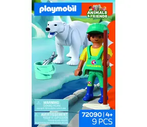 Playmobil 72090 Niedźwiedź polarny i opiekun / Zestaw konstrukcyjny