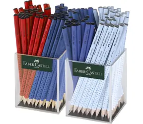 Ołówek grafitowy Faber-Castell Grip 2001 / trójkątny / B / mix kolorów / 144 szt.