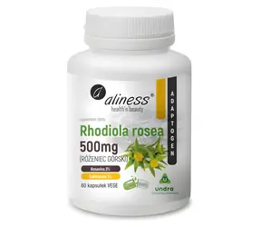 Aliness Rhodiola rosea 500 mg / Suplement diety / 60 kapsułek