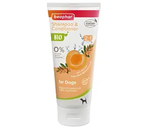 Beaphar Szampon organiczny z odżywką 2w1 200 ml / Dla psów / długa, szorstka, krótka, kręcona sierść