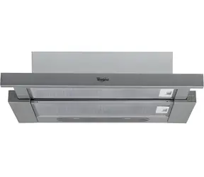 Whirlpool AKR 749/1 IX stal nierdzewna / Okap wyciągany / 60 cm / sterowanie pokrętłem / 62 dB / D