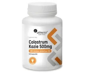 Aliness Kozia Siara z 28% IgG / Suplement diety / 500 mg / 100 kapsułek
