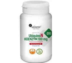 Aliness UbiquinoN Koenzym Q10 100 mg / Suplement diety / 100 kapsułek