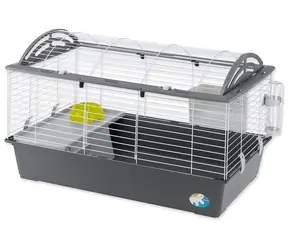 Ferplast Casita 100 szara / Klatka dla królików i świnek morskich / 96x57x56 cm / metal i plastik