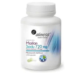 ALINESS Maślan sodu 720 mg / Suplement diety / 100 kapsułek