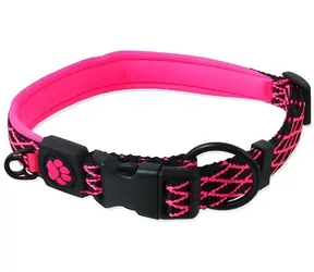 Active Dog Mystic L różowa / Obroża dla psa / szerokość 2,5 cm / obwód 53-64 cm