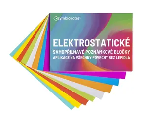 Symbio Symbionotes MIX 7 kolorów / Notatniki elektrostatyczne / 70x100 mm / 100 szt.