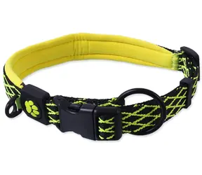 Active Dog Mystic L limonkowy / Obroża dla psa / szerokość 2,5 cm / obwód 53-64 cm