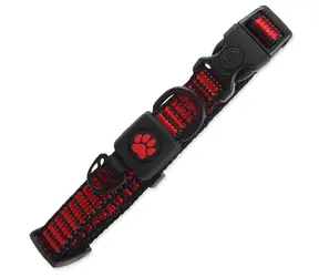 Active Dog Strong S czerwony / Obroża dla psa / Nylon / Regulowana / 1,5 × 27-37 cm