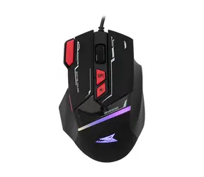 Baracuda Manta czarna / Mysz gamingowa / Optyczna / 8D / 12800 DPI / 1,5 m / USB / 81 g