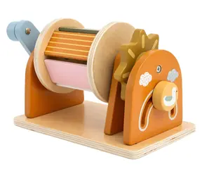 2KIDS TOYS Obrotowy bęben sensoryczny z kartami / motyw farmy / od 1 roku życia