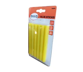 OKKO Kleje termotopliwe w sztyfcie żółte / Kleje w sztyfcie / 11,2 x 100 mm / 6 szt.