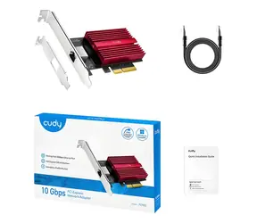 Cudy PE10G / Karta sieciowa / PCI Express / 10 Gb Ethernet / RJ-45 / Uchwyt niskoprofilowy