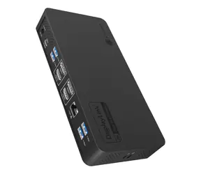 Icy Box Heart Dock 2255 czarny / Stacja dokująca / USB-C / 2x HDMI / 2x DP / RJ-45 / 96 W PD