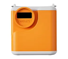 Pompa Flextail Nano Pump 5C2 pomarańczowa / Pompa przenośna / ciśnienie 4,5 kPa / przepływ 200 l/min / Latarka LED