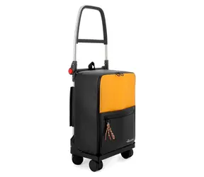 Rolser Two GC T-Shop pomarańczowy / Torba zakupowa - plecak na kółkach / Składana / Kółka schodowe