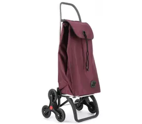Rolser I-Max MF 6 burgundy / Torba zakupowa / kółka schodowe / pojemność 43 l / ładowność 50 kg