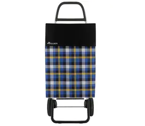 Rolser Jean Scottish 2 black / Torba zakupowa na kółkach / 2 kółka / 43 l / ładowność 50 kg / 1,12 kg