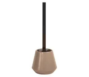 Spirella JOSHUA matowe cappuccino / szczotka toaletowa / pojemnik ceramiczny