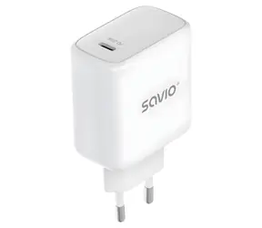 Savio LA-14 biały / Ładowarka sieciowa / 20 W / Power Delivery 3.0