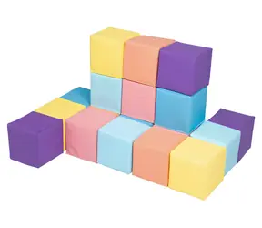 2KIDS TOYS Kostki piankowe pastelowe / 18 szt. / od 2 lat