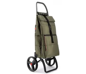 Torba na kółkach Rolser Big Polar 2 Logic RSG zielona / Pojemność 44 l / Nośność 40 kg / Koła XL / Wysokość 108 cm