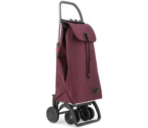 Rolser I-Max MF 4 Logic Tour bordowy / Torba zakupowa na kółkach / 2 kółka / Materiał Macrofibra