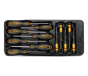Neo Tools 84-247 / Zestaw wkrętaków / PZ, TX / precyzyjnych / 12 sztuk