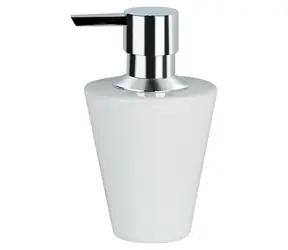Dozownik do mydła Spirella MAX Light biały / porcelanowy / 250 ml