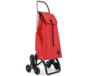 Torba na zakupy Rolser I-Max MF 6 czerwona / 6 kółek schodowych / pojemność 43 l / ładowność 50 kg