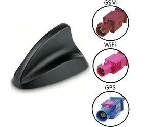 Calearo Shark2 czarny / Antena / GSM, UMTS, LTE, WiFi, GNSS / FAKRA