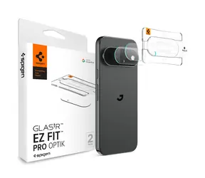 Szkło Spigen Glass tR EZ Fit Optik Pro do Google Pixel 11 Pro / Szkło ochronne na aparat / 2 szt. / Szkło hartowane 9H