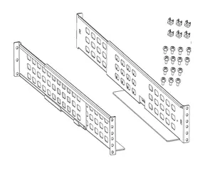 PowerWalker RK5 srebrny / Zestaw montażowy do szafy rack / do UPS VFI CPR (3U) / 19" / nośność 120 kg